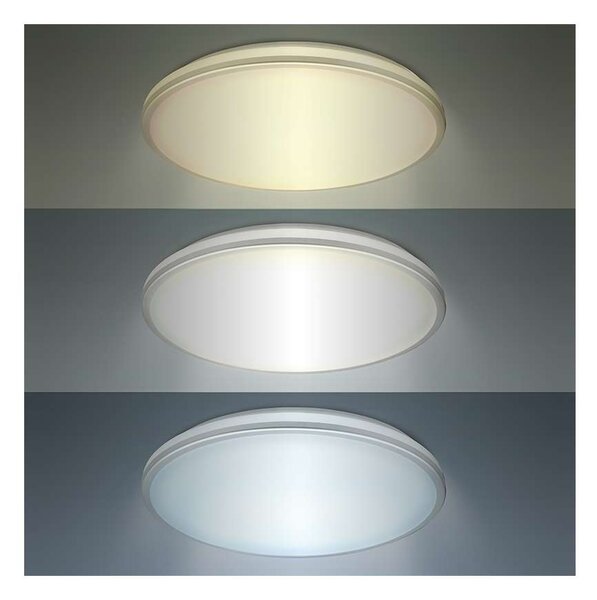 LED stropní světlo odolné vůči vlhkosti WO796 - průměr 33 cm, bílá