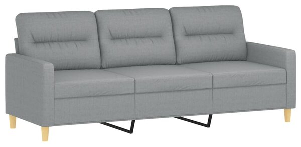 2dílná sedací souprava s polštáři světle šedá textil 3201616