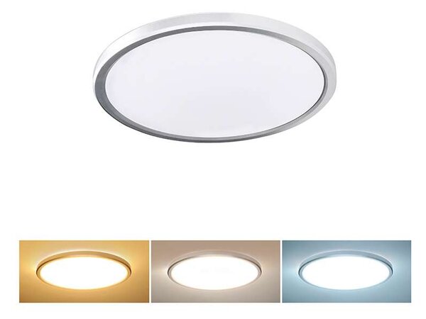 LED stropní světlo odolné vůči vlhkosti WO825 - průměr 22 cm, bílá