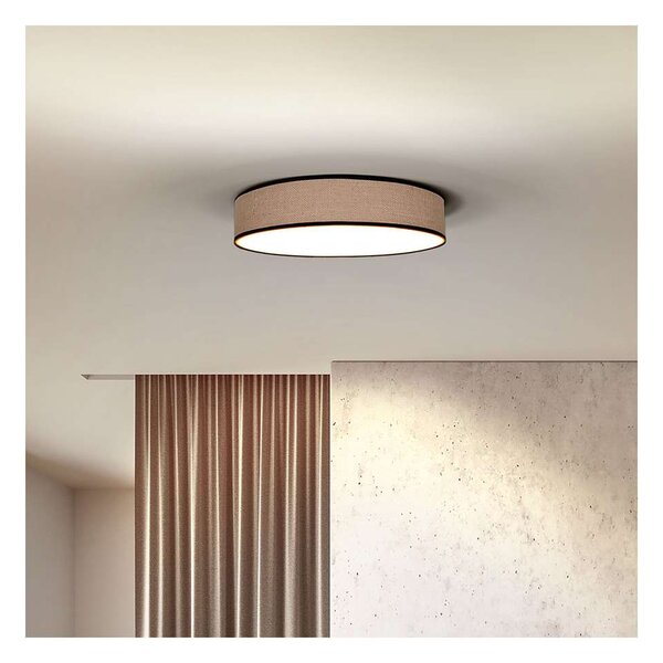 LED stropní světlo s dálkovým ovládáním Brownie nastavitelné - průměr 40 cm, hnědá
