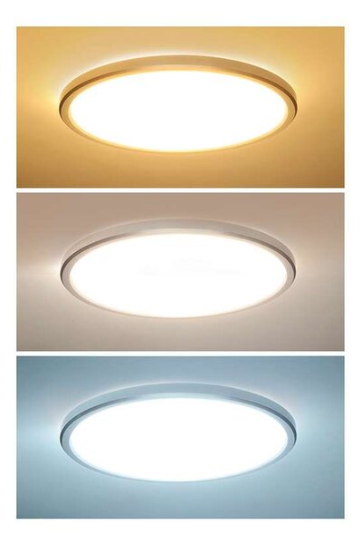 LED stropní světlo odolné vůči vlhkosti WO825 - průměr 22 cm, bílá