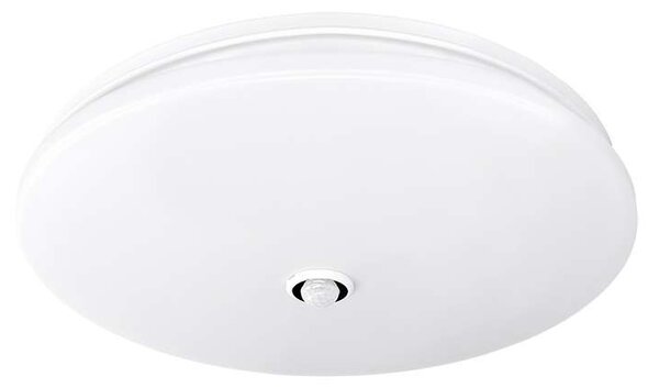 LED stropní světlo Plain 3000 K - průměr 33 cm, PIR senzor, bílá