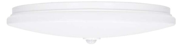 LED stropní světlo Plain 3000 K - průměr 33 cm, PIR senzor, bílá