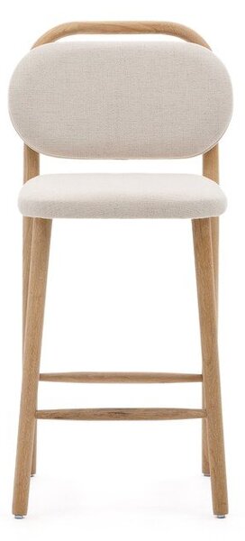 Béžová barová židle (výška sedáku 66 cm) Helda – Kave Home