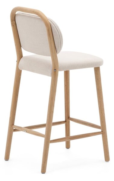 Béžová barová židle (výška sedáku 66 cm) Helda – Kave Home