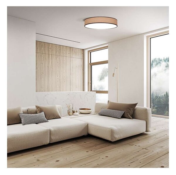 LED stropní světlo s dálkovým ovládáním Brownie nastavitelné - průměr 40 cm, hnědá