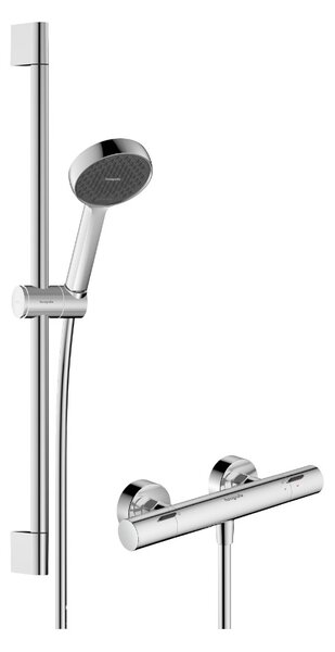 Hansgrohe Activera Select S - Sprchová souprava 95 2jet s tyčí 650 mm s termostatem Ecostat Fine, EcoSmart, chrom 28876000