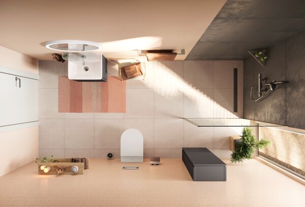 Hansgrohe Activera Select S - Sprchová souprava 95 2jet s tyčí 650 mm s termostatem Ecostat Fine, EcoSmart, chrom 28876000