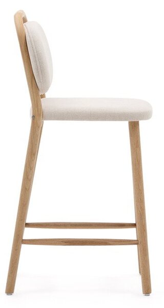 Béžová barová židle (výška sedáku 66 cm) Helda – Kave Home
