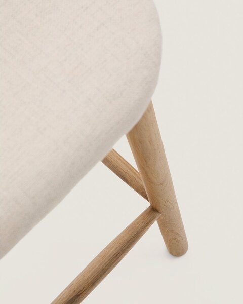 Béžová barová židle (výška sedáku 66 cm) Helda – Kave Home