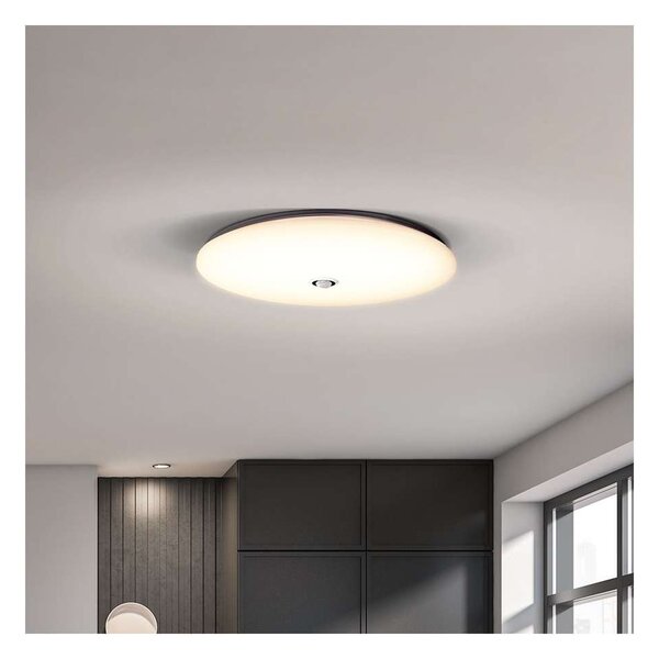 LED stropní světlo Plain 3000 K - průměr 33 cm, PIR senzor, bílá