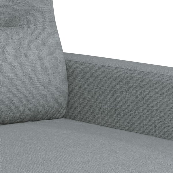 4dílná sedací souprava s poduškami světle šedá textil 3201544