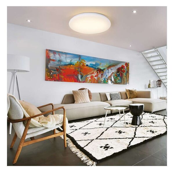 LED stropní světlo Plain nastavitelné - průměr 45 cm, bílá