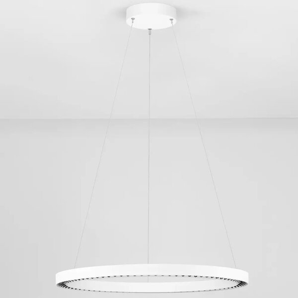 Nova Luce Bílé kovové závěsné LED světlo Deos 65 cm