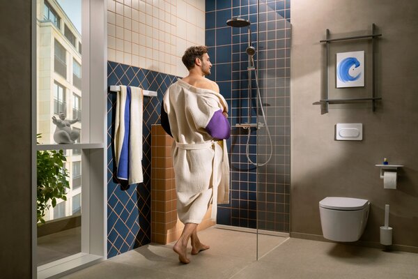 Hansgrohe Activera S - Sprchový systém Showerpipe 240 1jet se sprchovou tyčí Varia s termostatem Ecostat Fine, EcoSmart, chrom 28078000