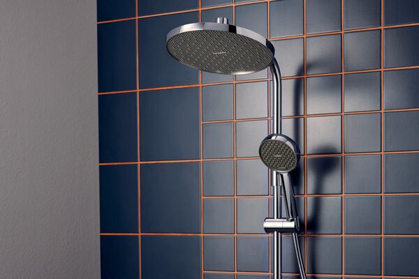 Hansgrohe Activera S - Sprchový systém Showerpipe 240 1jet se sprchovou tyčí Varia, EcoSmart, chrom 28074000