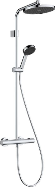 Hansgrohe Activera S - Sprchový systém Showerpipe 240 1jet se sprchovou tyčí Varia s termostatem Ecostat Fine, EcoSmart, chrom 28078000