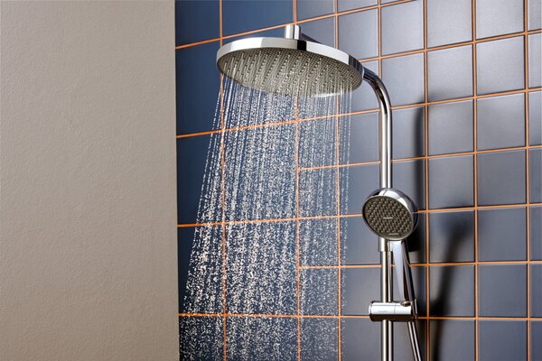 Hansgrohe Activera S - Sprchový systém Showerpipe 240 1jet se sprchovou tyčí Varia, EcoSmart, chrom 28074000