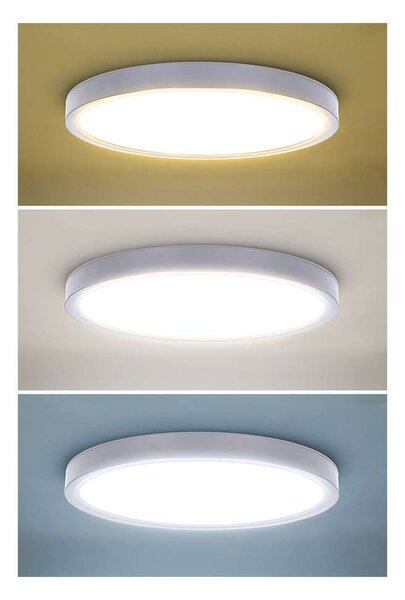 LED stropní světlo s dálkovým ovládáním Estela nastavitelné - průměr 30 cm, bílá