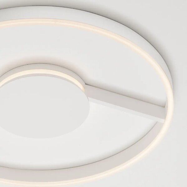 Nova Luce Bílé kovové stropní LED světlo Siena 60 cm