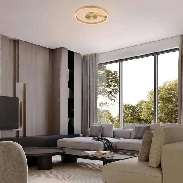 Nova Luce Zlaté kovové stropní LED světlo Siena 60 cm