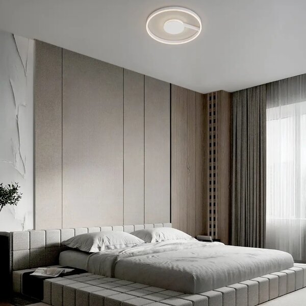 Nova Luce Bílé kovové stropní LED světlo Siena 60 cm