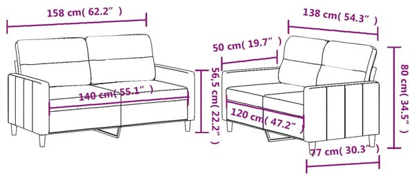 2dílná sedací souprava s poduškami tmavě šedá textil 3201569