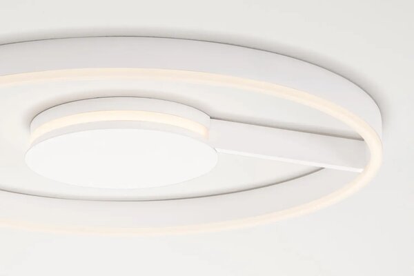 Nova Luce Bílé kovové stropní LED světlo Siena 60 cm