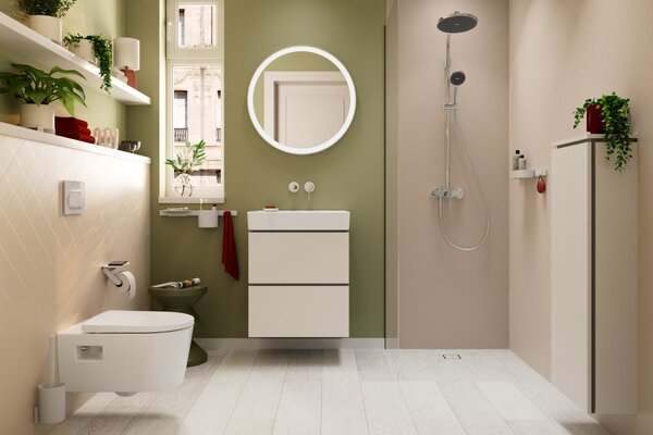 Hansgrohe Activera S - Sprchový systém Showerpipe 240 1jet se sprchovou tyčí Varia s pákovou baterií, EcoSmart, chrom 28875000