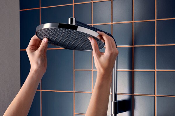 Hansgrohe Activera S - Sprchový systém Showerpipe 240 1jet se sprchovou tyčí Varia, EcoSmart, chrom 28074000
