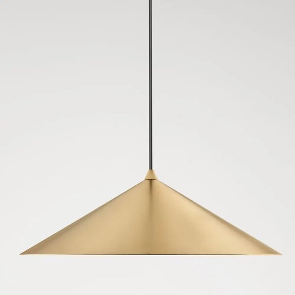 Nova Luce Zlaté kovové závěsné LED světlo Dario 40 cm