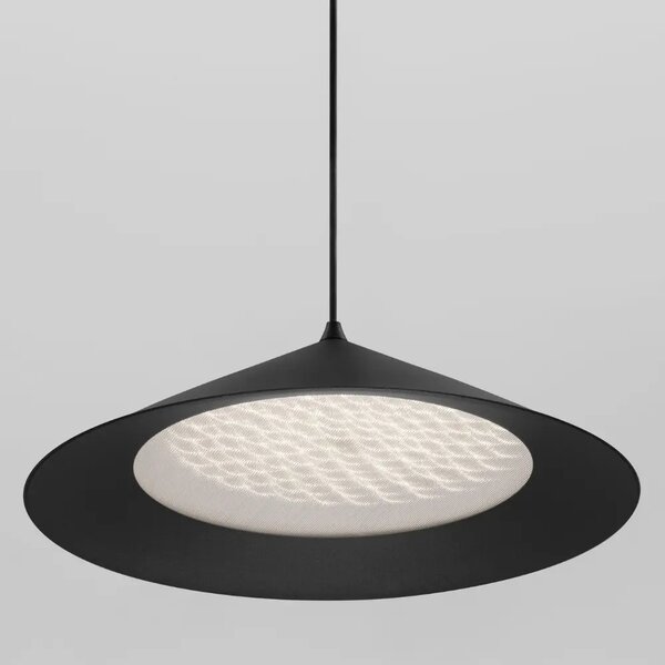 Nova Luce Černé kovové závěsné LED světlo Dario 40 cm