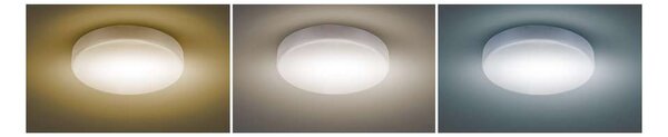 LED stropní světlo s dálkovým ovládáním Lecce nastavitelné, 2160 lm - průměr 30 cm, bílá