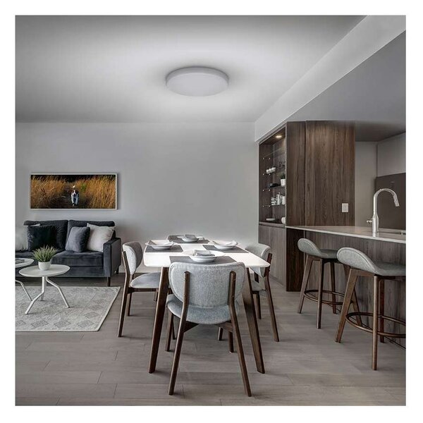 LED stropní světlo s dálkovým ovládáním Lecce nastavitelné, 2160 lm - průměr 30 cm, bílá