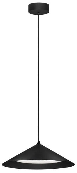 Nova Luce Černé kovové závěsné LED světlo Dario 40 cm