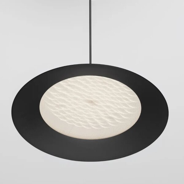 Nova Luce Černé kovové závěsné LED světlo Dario 40 cm
