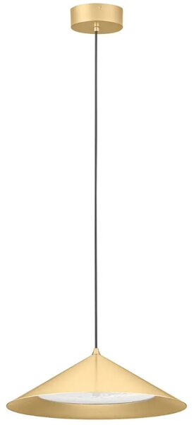 Nova Luce Zlaté kovové závěsné LED světlo Dario 40 cm