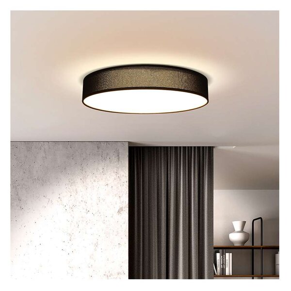 LED stropní světlo s dálkovým ovládáním Penley nastavitelné - průměr 40 cm, černá