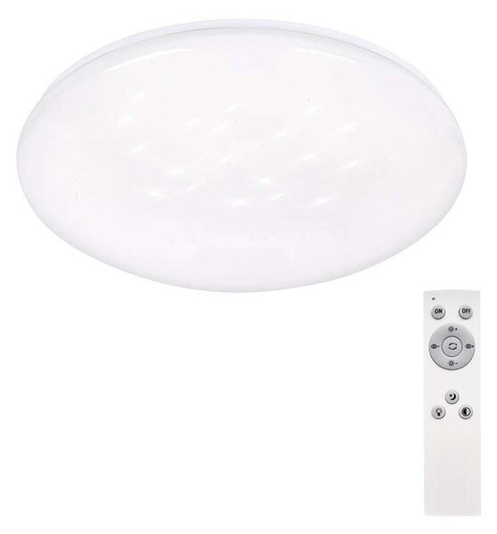 LED stropní světlo s dálkovým ovládáním Star - průměr 37 cm, bílá