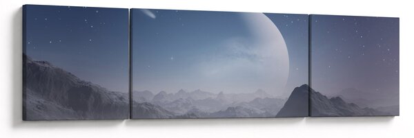 Obraz - Nebe nad skalami (170x50 cm)