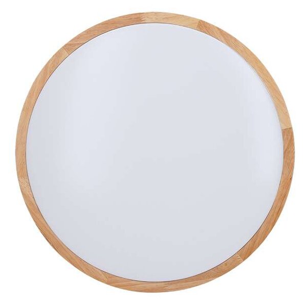 LED stropní světlo s dálkovým ovládáním Solid Oak nastavitelné - průměr 39 cm, hnědá
