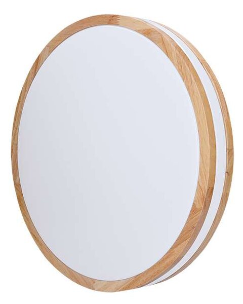 LED stropní světlo s dálkovým ovládáním Woody nastavitelné - průměr 38 cm, hnědá