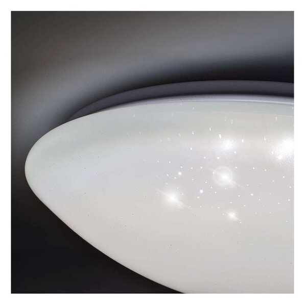 LED stropní světlo s dálkovým ovládáním Star - průměr 37 cm, bílá