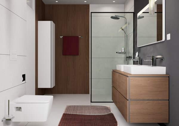 Hansgrohe Activera S - Sprchový systém Showerpipe 240 1jet se sprchovou tyčí Varia, EcoSmart, chrom 28074000