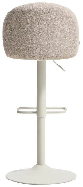Kave Home Béžová čalouněná barová židle Arino 64-86 cm