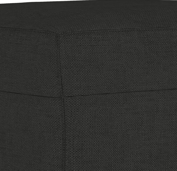3dílná sedací souprava s poduškami černá textil 3201612