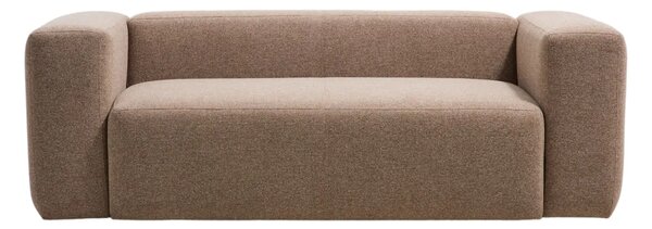 Kave Home Hnědá dvoumístná pohovka Blok 210 cm