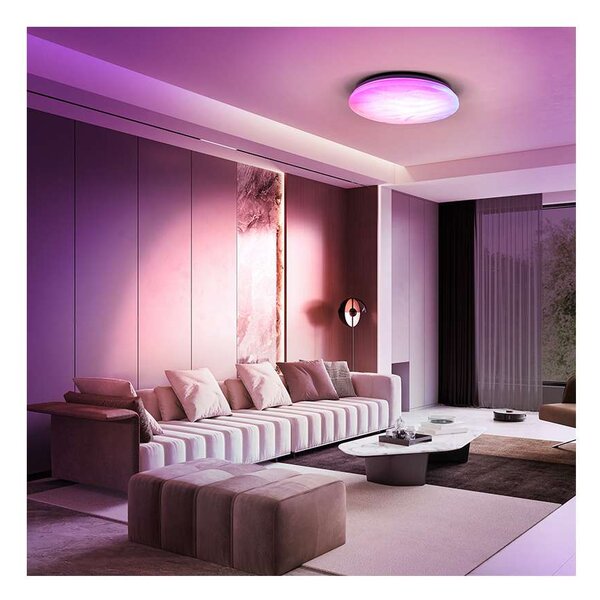 LED stropní světlo Wave RGB + CCT - průměr 38 cm, bílá