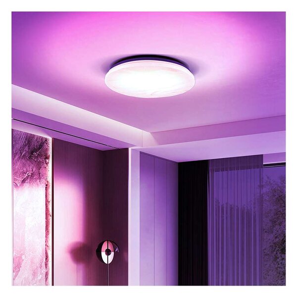 LED stropní světlo Wave RGB + CCT - průměr 38 cm, bílá
