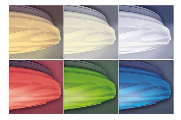 LED stropní světlo Wave RGB + CCT - průměr 38 cm, bílá